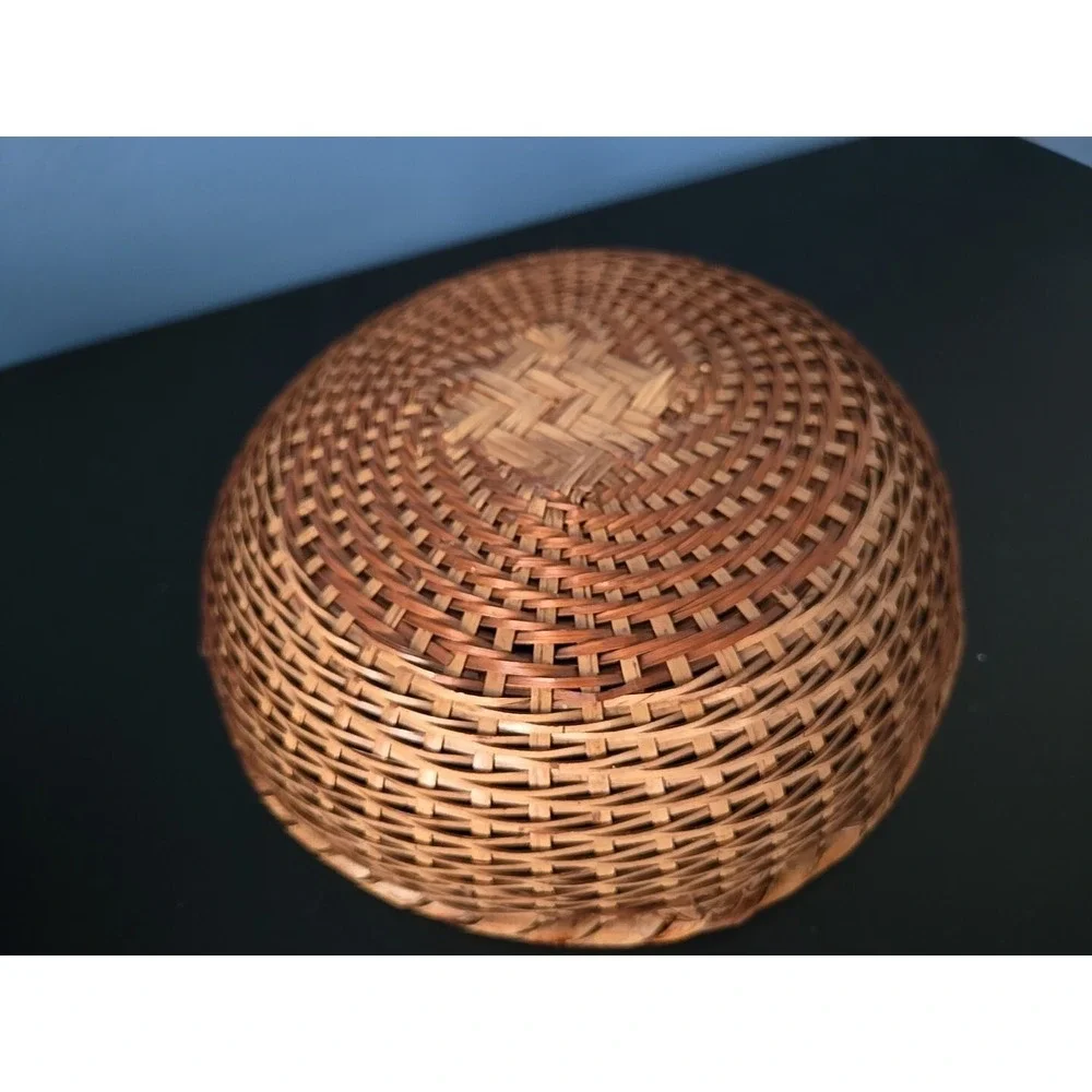 Wicker Basket Decor - Set Of 4 Eclectic Boho Farmhouse 3Woven‎ Baskets 1 Wreath